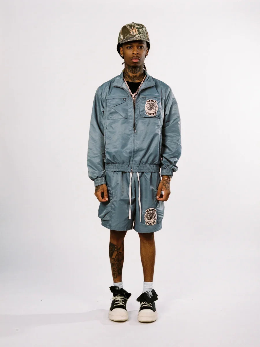 SAINT VANITY™ CARGO NYLON SET – GREY