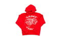 Saint Vanity Logo Hoodie Red White