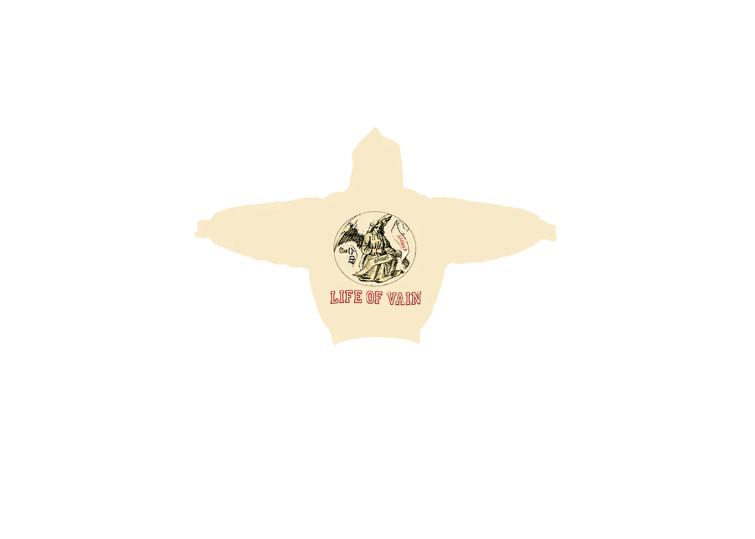 Saint Vanity Cream Life Of Vain Hoodie