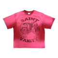 Saint Vanity Burgundy Logo Tee “Dissolve Red”